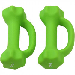 Hatszögletű neoprén súlyzó 2 x 2 kg