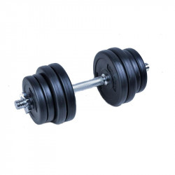 Egykezes súlyzó szett, 15 kg, cementes Fitness Spartan