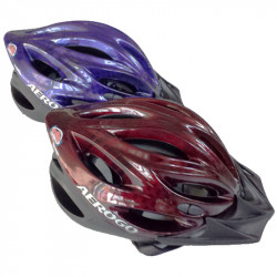 Kerékpáros sisak Aerogo piros Sportszer Spartan