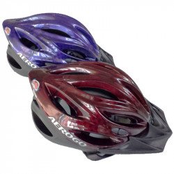 Kerékpáros sisak Aerogo piros Sportszer Spartan