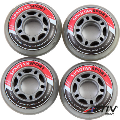 Görkorcsolya kerék 64 mm fekete-piros