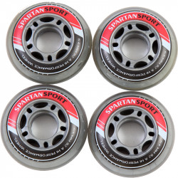 Görkorcsolya kerék 64 mm fekete-piros Sportszer Spartan