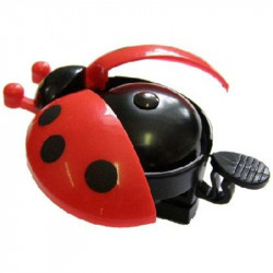 Csengő Piros Katicás Kerékpár csengő, duda, tükör Bike