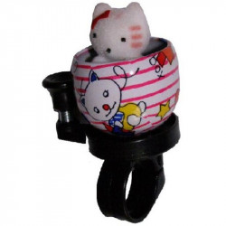 Csengő Plüsállatka Kerékpár csengő, duda, tükör Bike