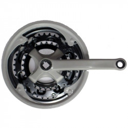 Hajtómű Mtb Acél 48/38/28 Szürke Hajtómű Bike