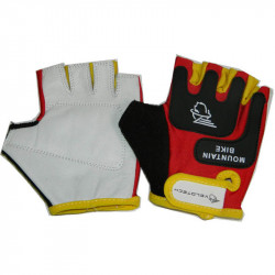 Kesztyű Gyermek Piros - Fekete - Sárga Sportszer Velotech