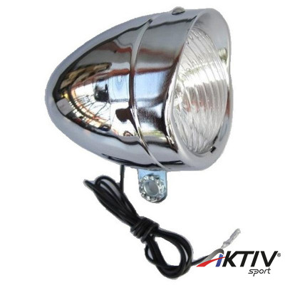 Lámpa első Retro krómozott műanyag