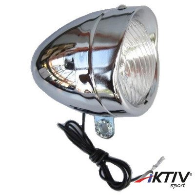 Lámpa első Retro krómozott műanyag