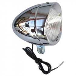 Lámpa első Retro krómozott műanyag Kerékpár tartozékok Bike