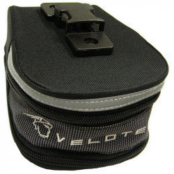 Nyeregtáska Velotech Fekete - Ezüst Sportszer Velotech