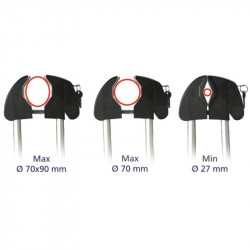 Kerékpárszállító keresztlécre Peruzzo Monza alumínium