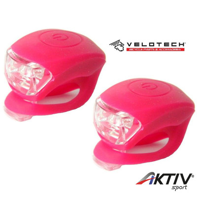Velotech kerékpár villogó pink