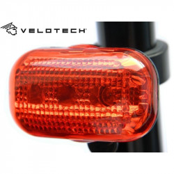 Villogó Hátsó Velotech 3 Ledes Kerékpár tartozékok Velotech