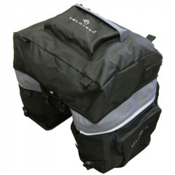 Kerékpár túratáska Velotech 3 részes szürke - fekete Sportszer Velotech