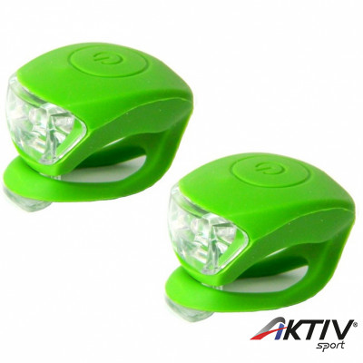 Kerékpár Villogó Velotech 2 Ledes Zöld