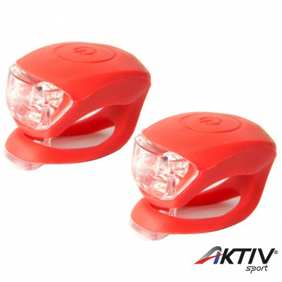 Kerékpár Villogó Velotech 2 Ledes Piros