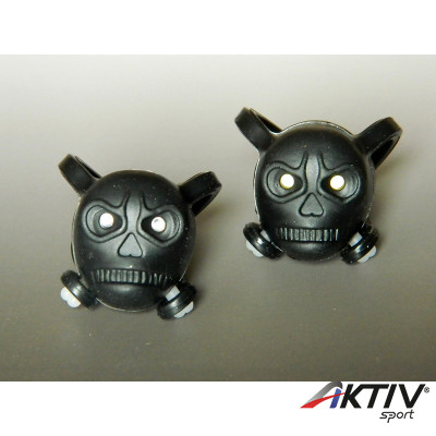 Velotech kerékpár villogó koponya fekete