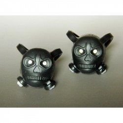 Velotech kerékpár villogó koponya fekete Kerékpár tartozékok Velotech