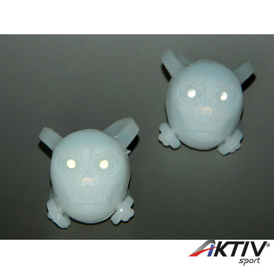 Velotech kerékpár villogó koponya fehér