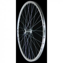 Kerékpár kerék első 700 QR ezüst duplafalú Kerékpár tartozékok Bike