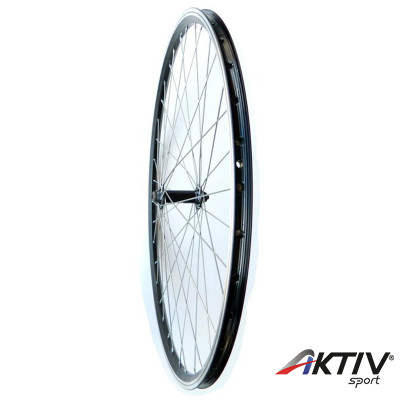 Kerékpár kerék első 700 QR fekete duplafalú