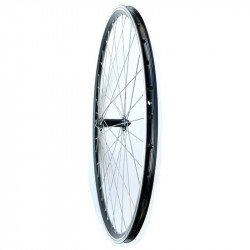 Kerékpár kerék első 700 QR fekete duplafalú Kerékpár tartozékok Bike