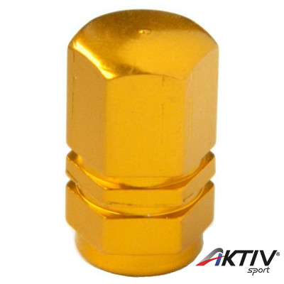 Kerékpár szelepsapka hatszögletű arany
