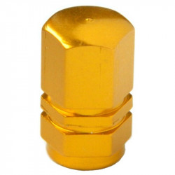 Kerékpár szelepsapka hatszögletű arany Sportszer Bike