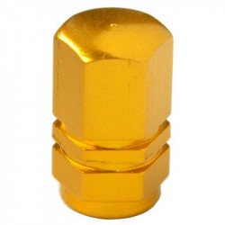 Kerékpár szelepsapka hatszögletű arany Sportszer Bike