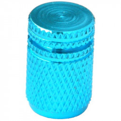 Kerékpár szelepsapka alu kék recés Kerékpár tartozékok Bike