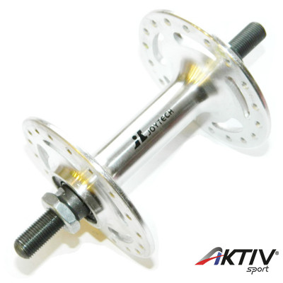 Kerékpár első agy Joytech alu 36H Fixi ezüst