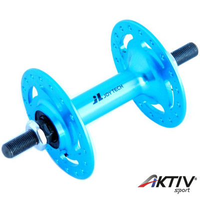 Kerékpár első agy Joytech alu 36H Fixi kék
