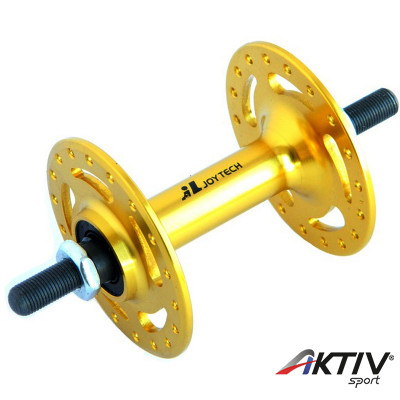 Kerékpár első agy Joytech alu 36H Fixi arany