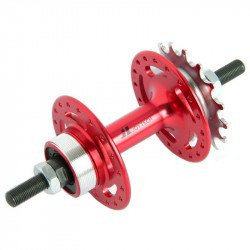 Kerékpár hátsó agy alu 36H fixi piros Kerékagy Joytech