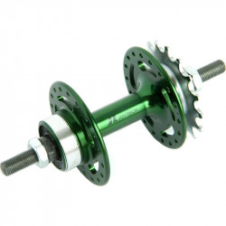 Kerékpár hátsó agy alu 36H fixi zöld Kerékagy Joytech