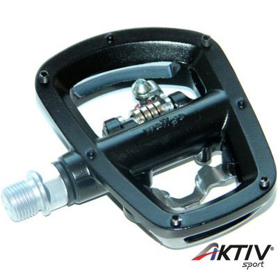 Kerékpár Pedál Wellgo W-43 SPD platformmal