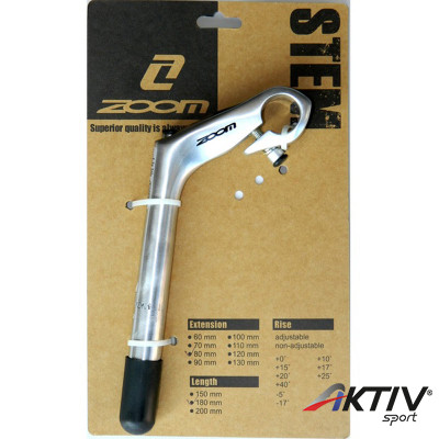 Kerékpár befogó Zoom 22,2 alu ezüst