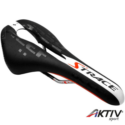 Kerékpár Nyereg Strace Reef piros - fehér