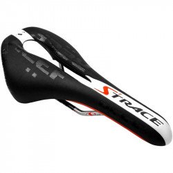 Kerékpár Nyereg Strace Reef piros - fehér Sportszer S\'Trace