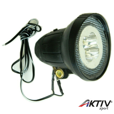 Első lámpa dinamós 4 LED kerek csavaros