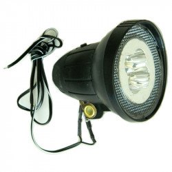 Első lámpa dinamós 4 LED kerek csavaros Kerékpár tartozékok Bike