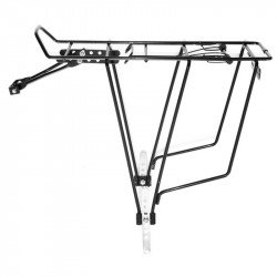Kerékpár csomagtartó 24-28 acél fekete Sportszer Bike