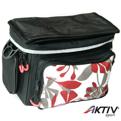 Kerékpár kormánytáska Velotech virágos