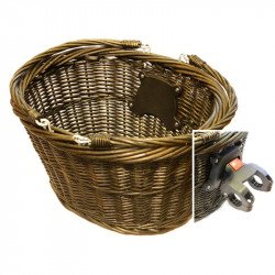 Kerékpár kosár első fonott vesszőből Kerékpár tartozékok Bike