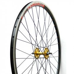 Kerék első 700 Fixi arany Felni Iwotrax