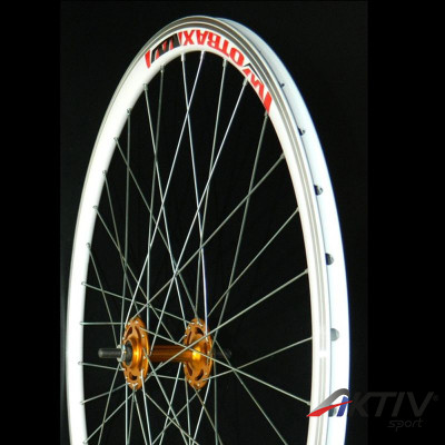 Kerék első 700 Fixi narancs 14
