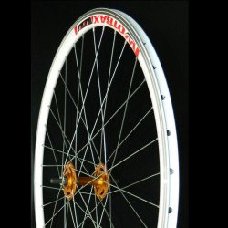 Kerék első 700 Fixi narancs 14 Felni Iwotrax