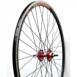 Kerék hátsó 700 Fixi piros Felni Iwotrax