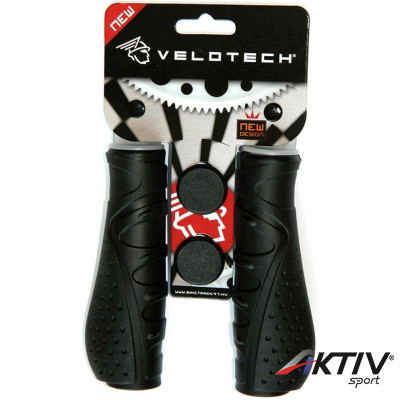 Kerékpár markolat Velotech Ergon fekete 135 mm