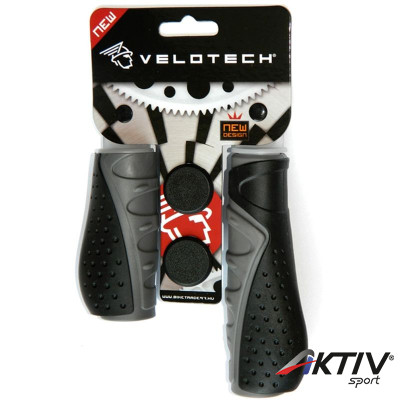 Kerékpár markolat Velotech Ergon fekete/szürke grip